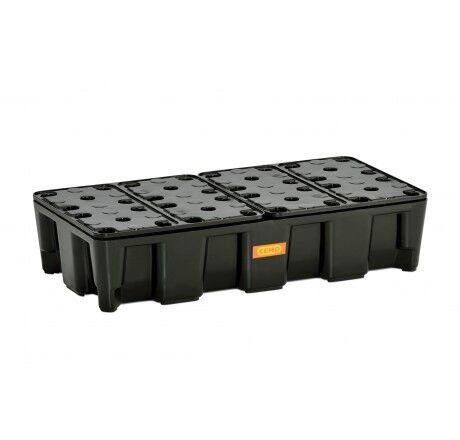 Kleingebinde- / Laborwanne aus PE Typ KL-PE-35HD (mit PE-Rost)