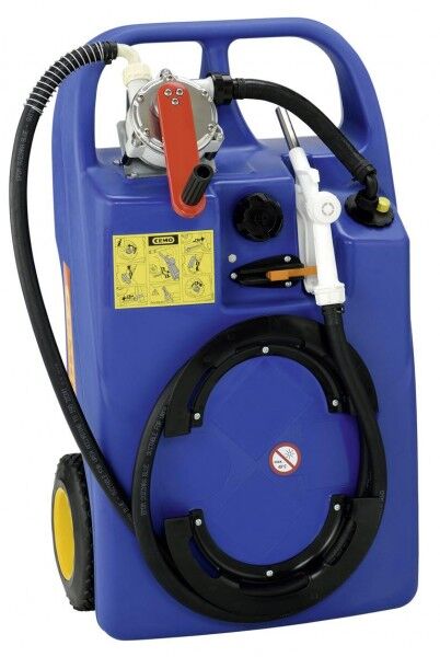 CEMO AdBlue®-Trolley 60-Liter mit Kurbelpumpe und Zapfschlauch - 11127